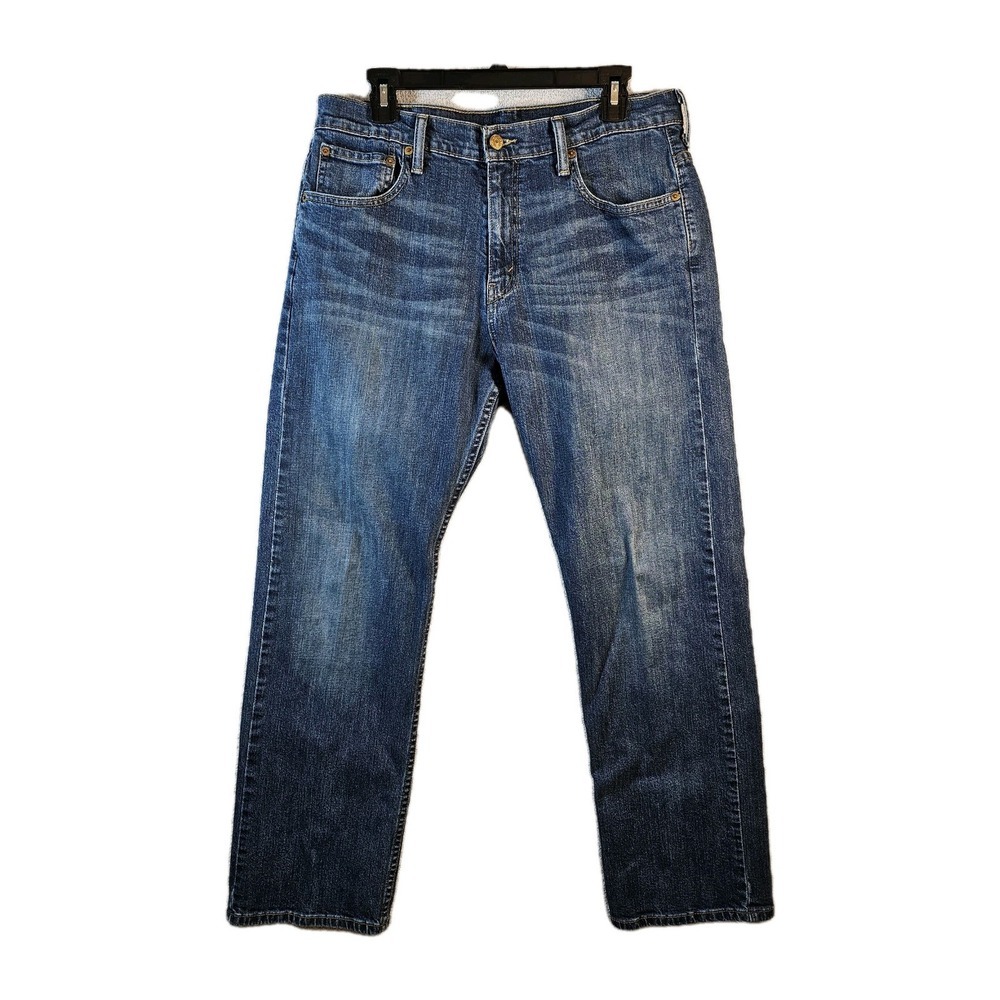 Levi's 569 Loose Straight‎ Fit Jeans Blue Denim Meas. 35x30 (Tagged as 32x32)